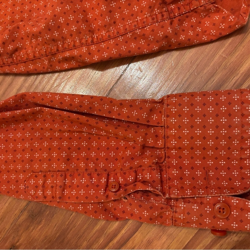Ariat Men's Button-Down Shirt - Red Geometric Print - Picture 6 of 7